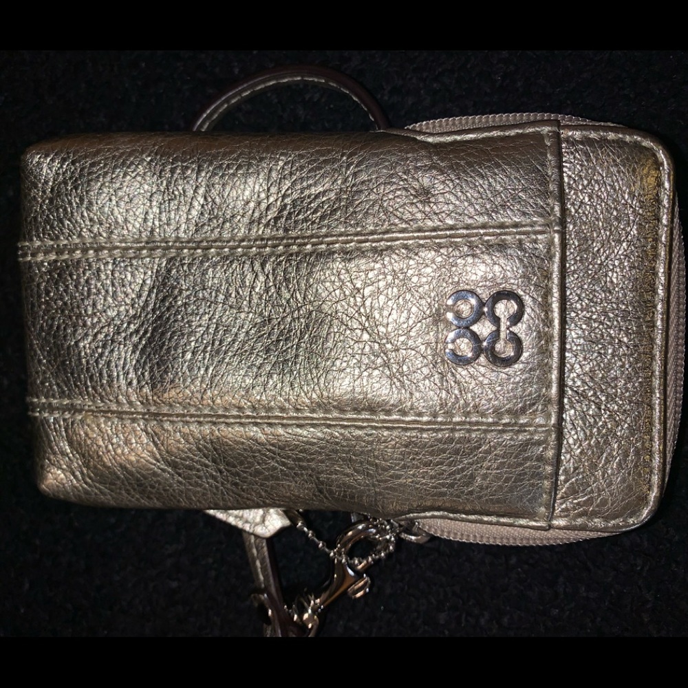 Coach Silver/Gold Wristlet Wallet - Picture 7 of 9